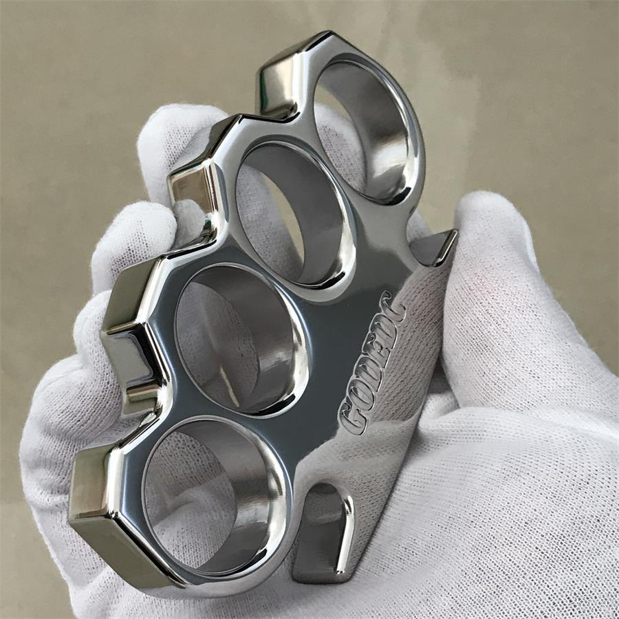 The GODEDC Mirror-Polished Steel Knuckle Duster