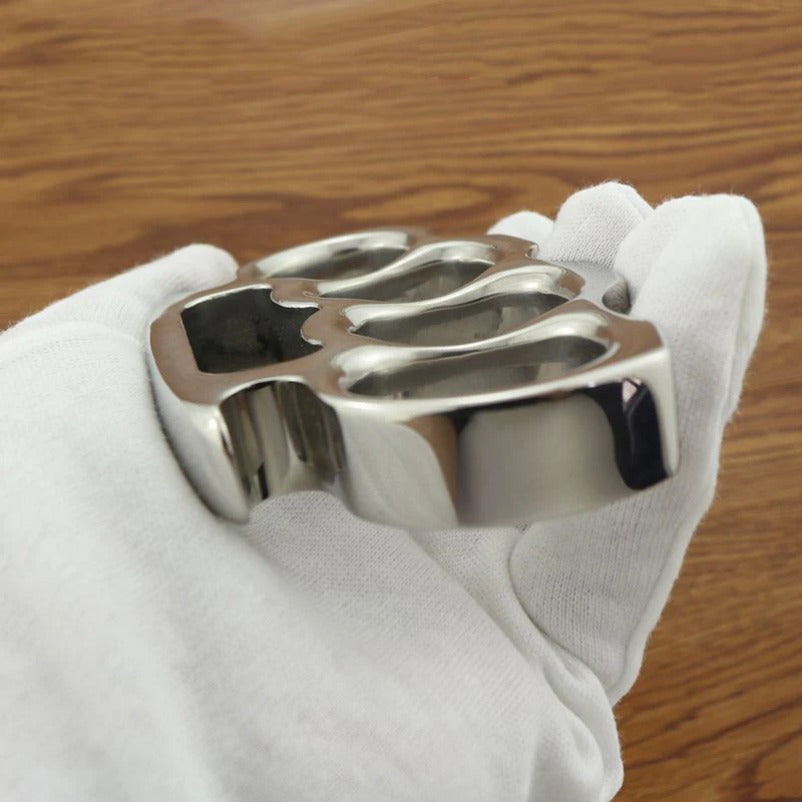 Thickened Solid Steel Knuckle Duster Tactical EDC Tool for Safety