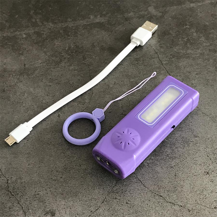 Self-defense Flashlight with Built-in Stun Gun Feature