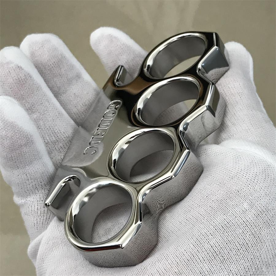 The GODEDC Mirror-Polished Steel Knuckle Duster