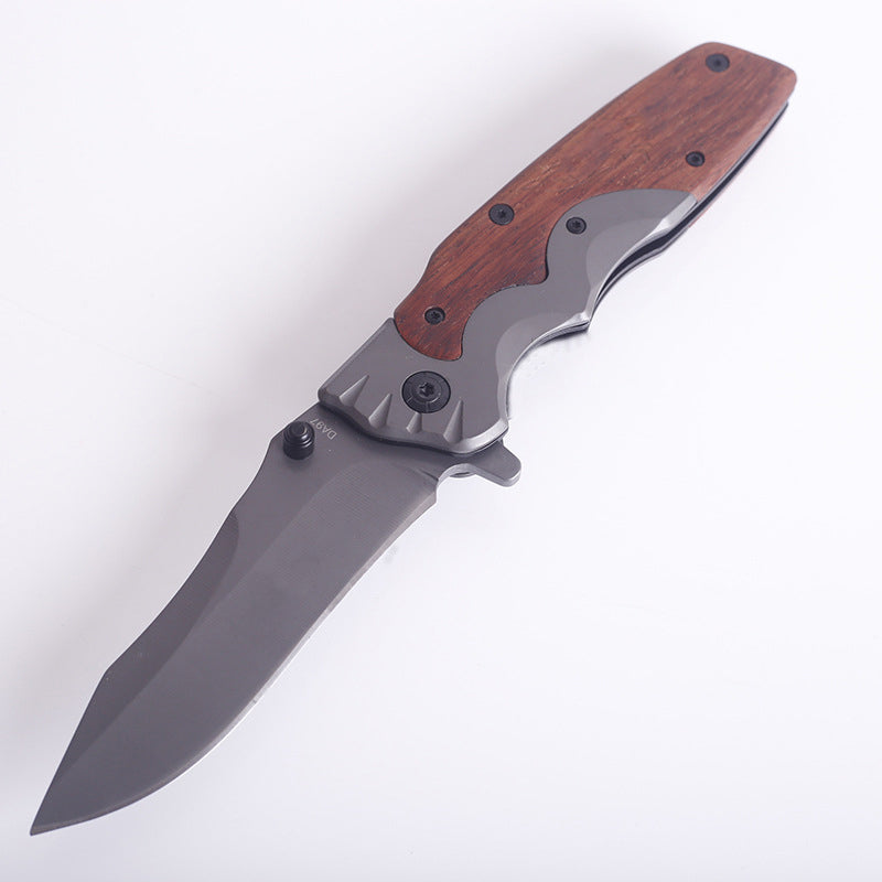 Versatile Outdoor Folding Knife for Camping and Self-defense