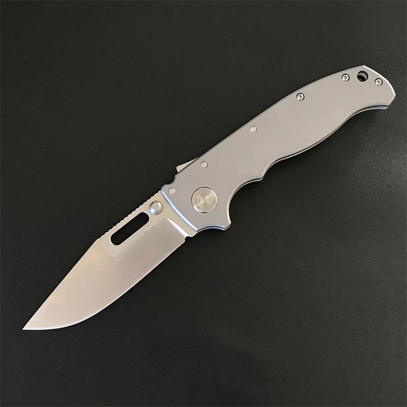 Lightweight Titanium Alloy Folding Knife for Camping and Outdoor Hunts