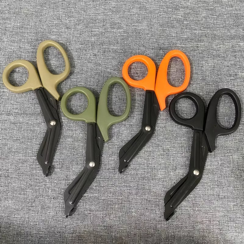 Durable Stainless Steel Scissors for Outdoor Survival and First Aid