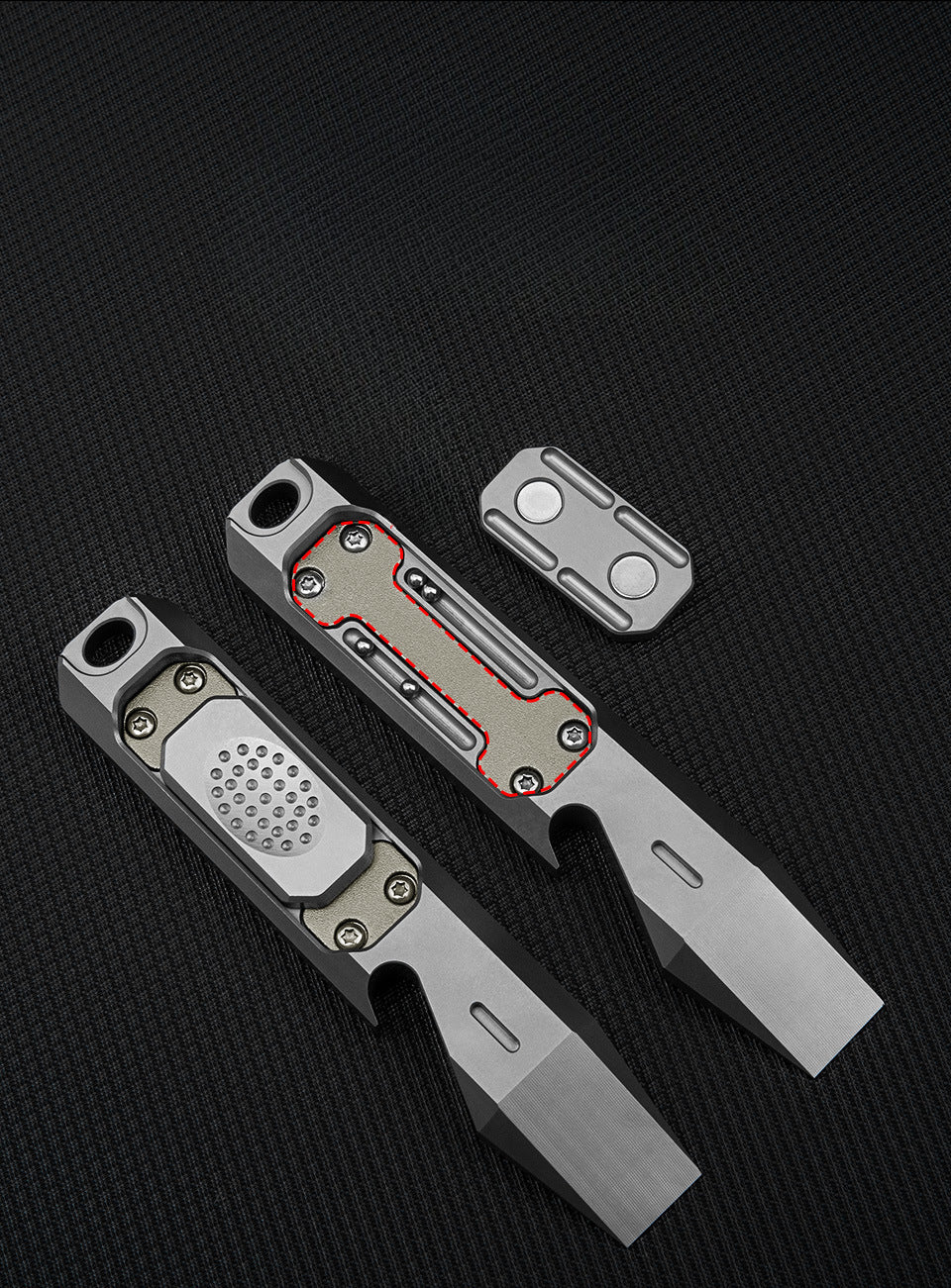 Titanium Fidget Tool with Pry Bar and Bottle Opener for EDC Use