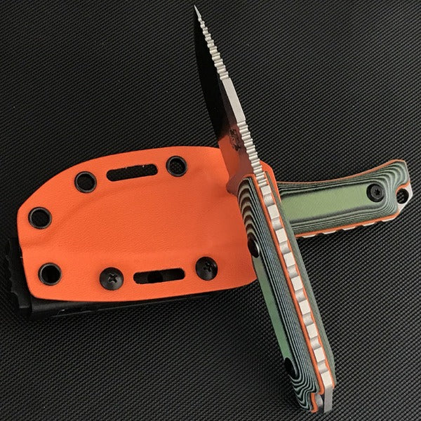 Liome G10 Tactical Fixed Blade Knife for Outdoor Adventure and Fishing