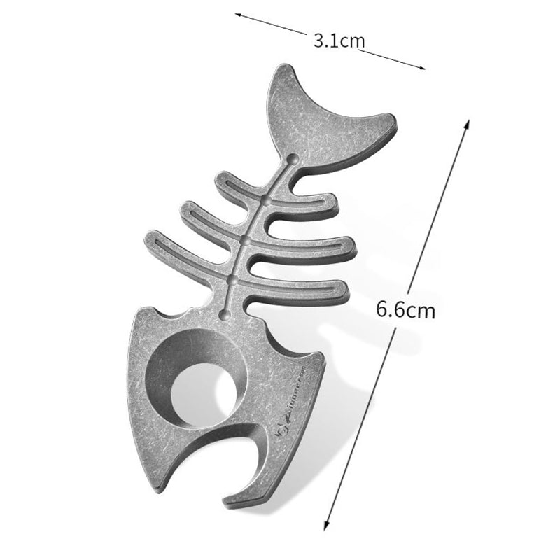 Titanium EDC Bottle Opener with Built-In Self-Defense Feature