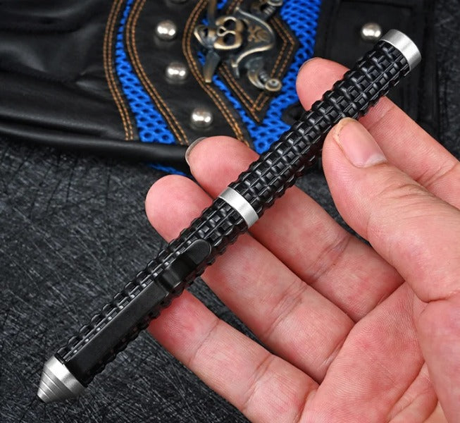 Wilderness Survival Mini Knife with Damascus Blade and Multifunctional Features