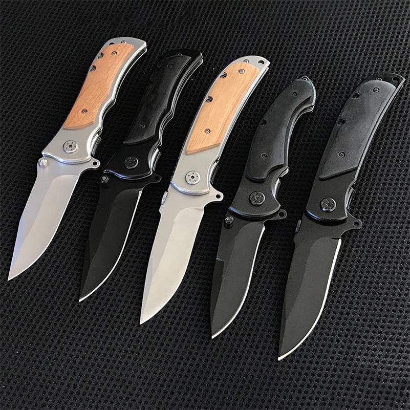 Folding Knife with Durable Wooden Handle for Everyday Self-defense