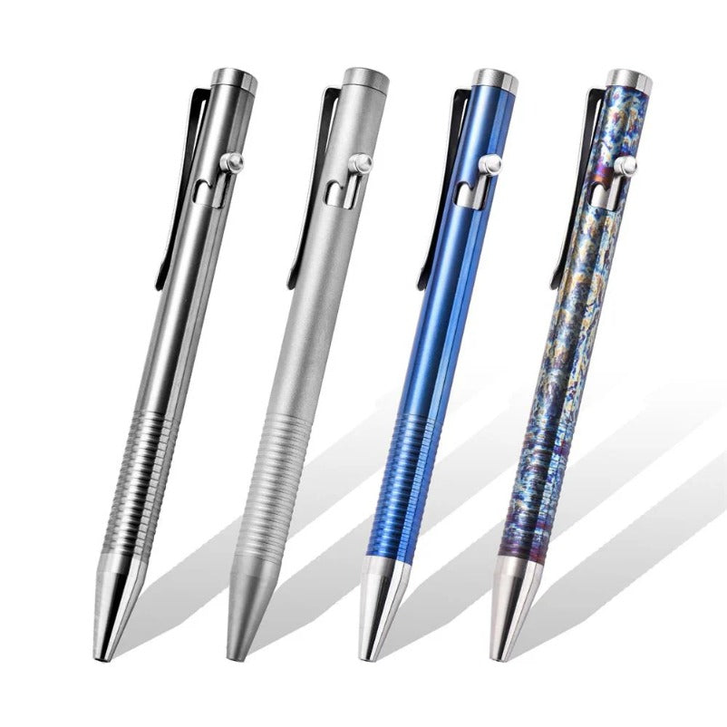 Titanium Tactical Pen with Bolt Function Multifunctional Tool for Daily Use