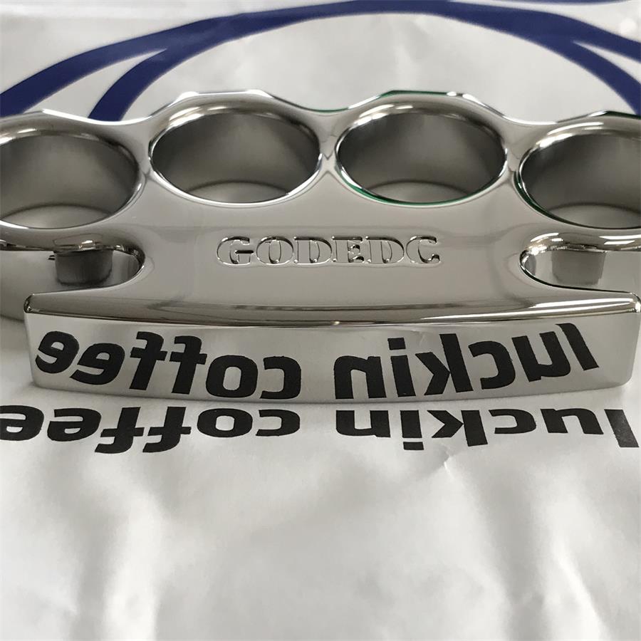 The GODEDC Mirror-Polished Steel Knuckle Duster
