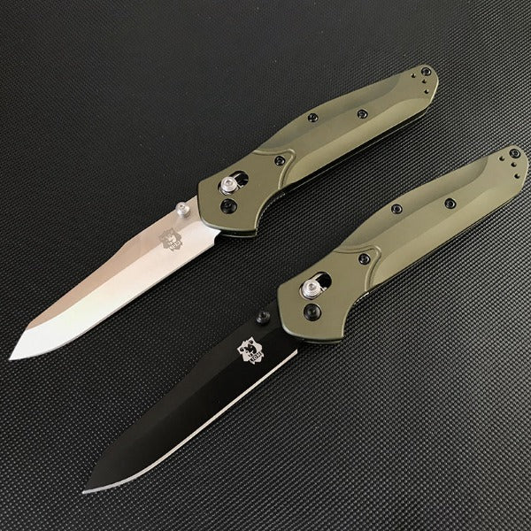 Liome Folding Hunting Knife with Aluminum Grip for Outdoor and EDC Use