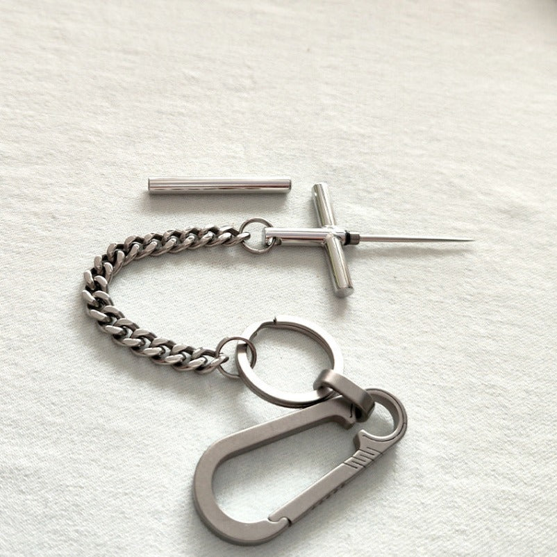 Ti Steel Pick Tactical Chain Defender for Protection