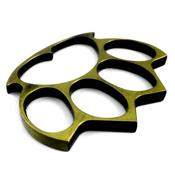 Solid Brass Assassins Knuckles Duster Self-Defense Tool