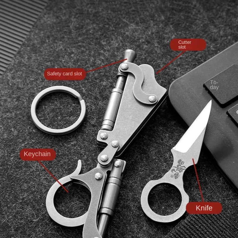 Rebounding Fun Pocket Knife Versatile Self-Defense EDC Tool
