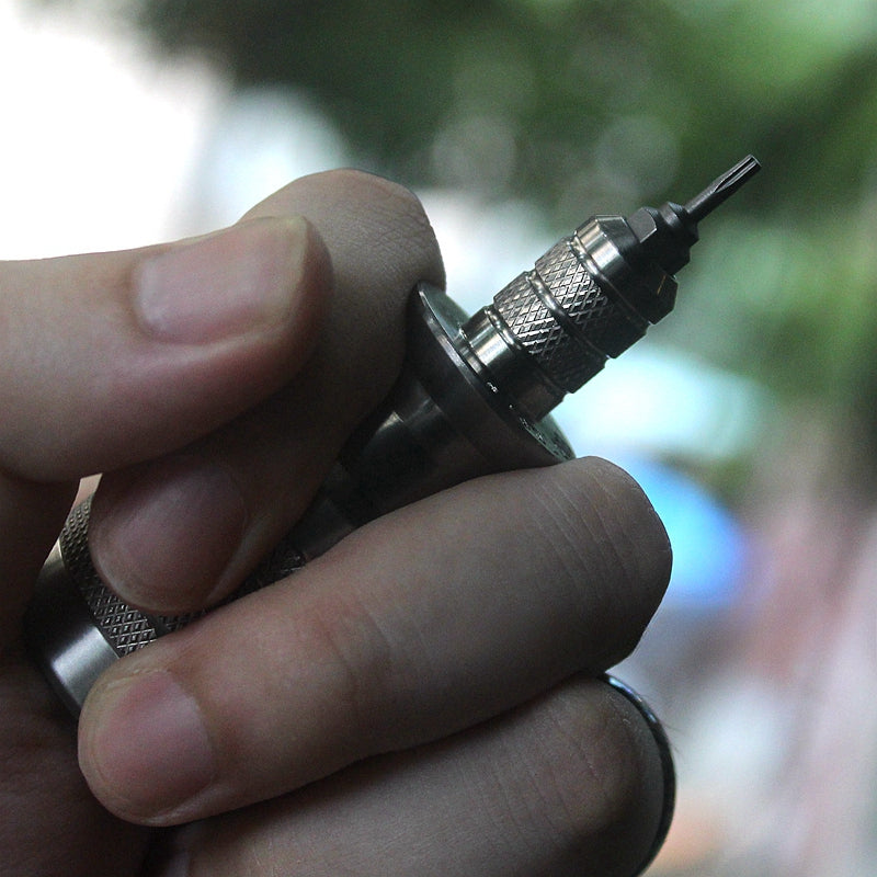 Titan PalmTech 802 Screwdriver Set with S2 6mm Bits for Precision Work