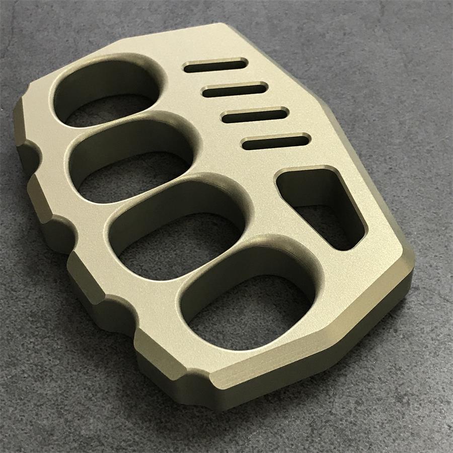 Oversized Finger Loop Aluminum Knuckle Duster Defense EDC Tool