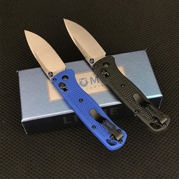 Liome Tactical Folding Blade Survival Knife with Fiber Grip for EDC and Camping
