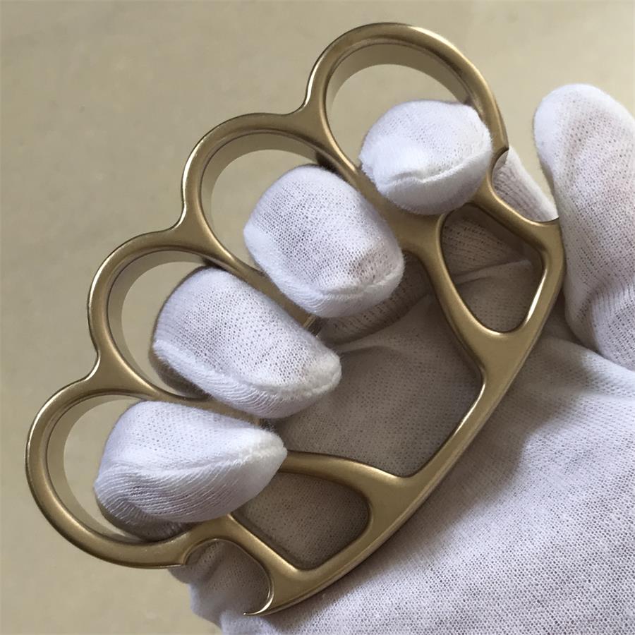 Stonewashed Brass Knuckle Duster Bottle Opener Tool