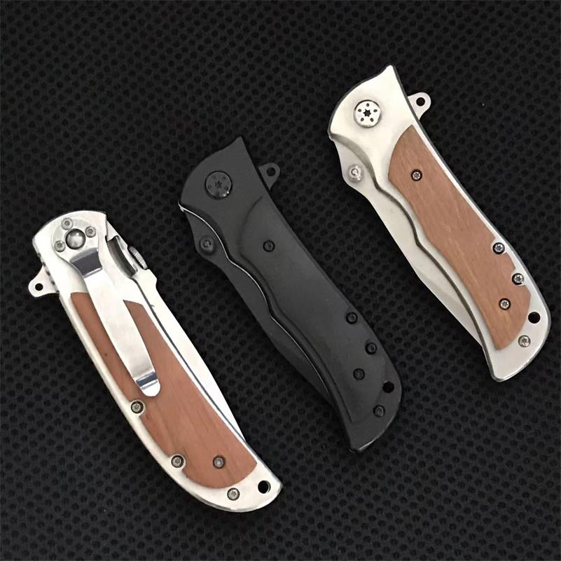 Folding Knife with Durable Wooden Handle for Everyday Self-defense