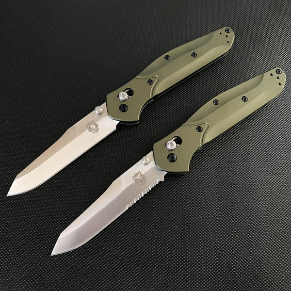 Liome Folding Hunting Knife with Aluminum Grip for Outdoor and EDC Use
