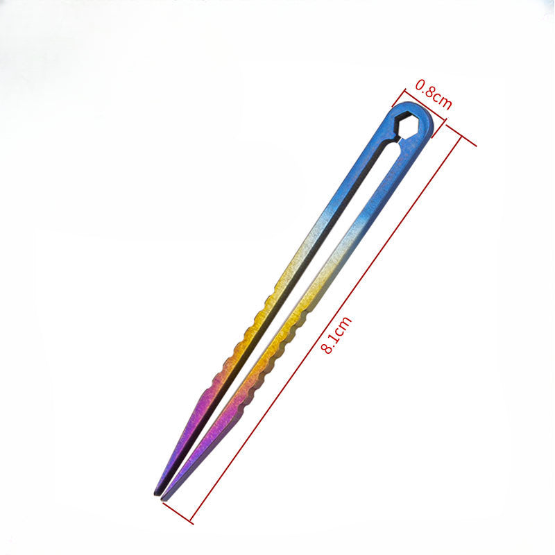 Multi-Function Static-Free TC4 Titanium Tweezers with Anti-Magnetic Properties