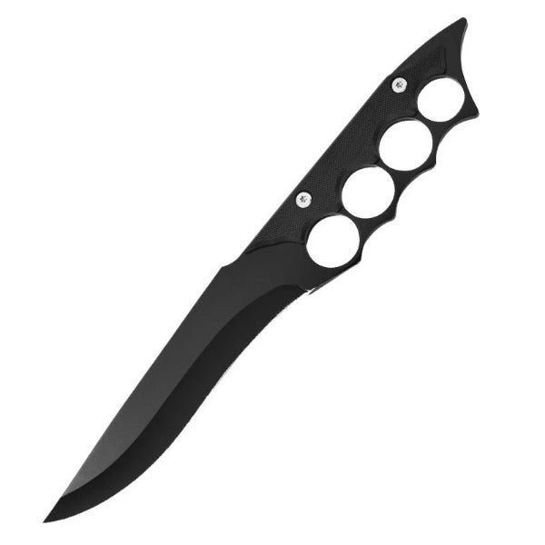 Outdoor Survival Fixed Blade Knife with Knuckle Duster Protection
