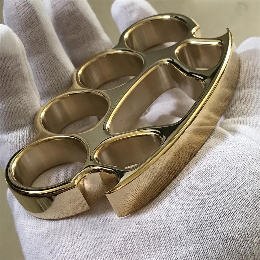 Mirror Polished Large Hole Brass Knuckle Duster with Bottle Opener