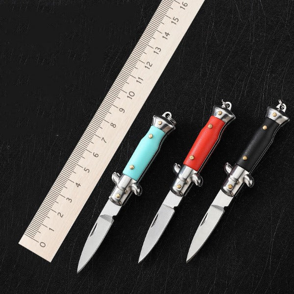 Keychain Folding Knife Mini EDC Tool for Outdoor Defense and Pocket Carry