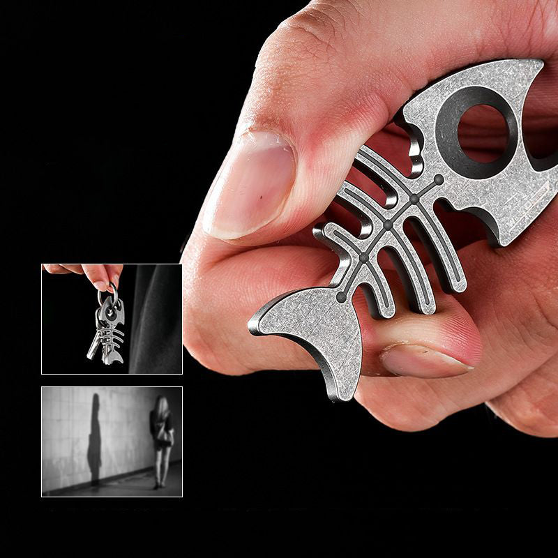 Titanium EDC Bottle Opener with Built-In Self-Defense Feature