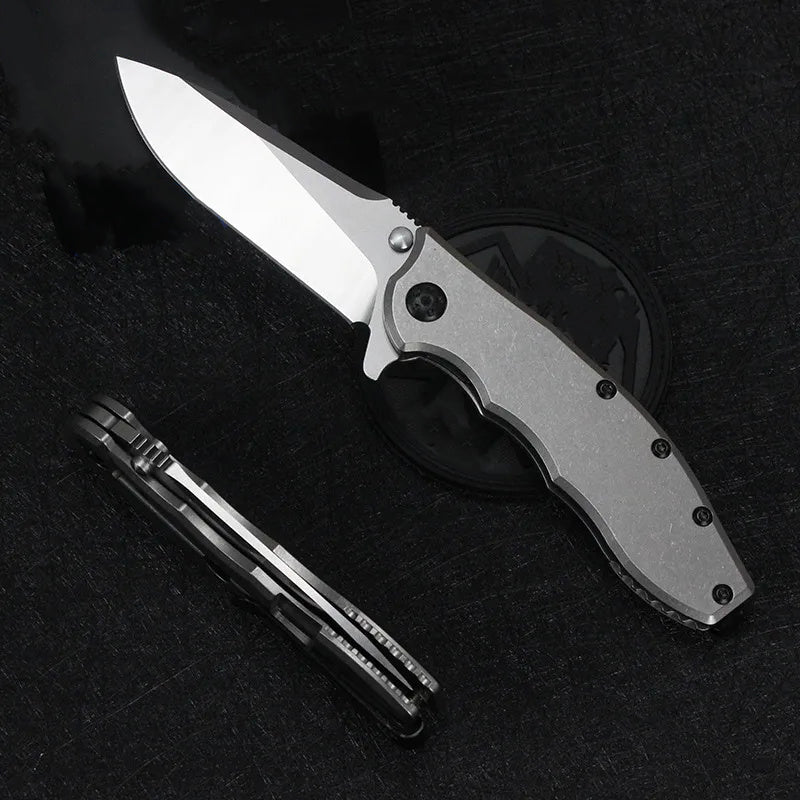 Outdoor Ready Titanium Alloy Folding Knife for Camping Adventures