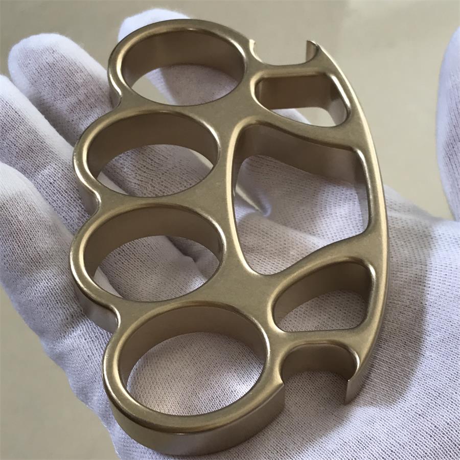 Stonewashed Brass Knuckle Duster Bottle Opener Tool