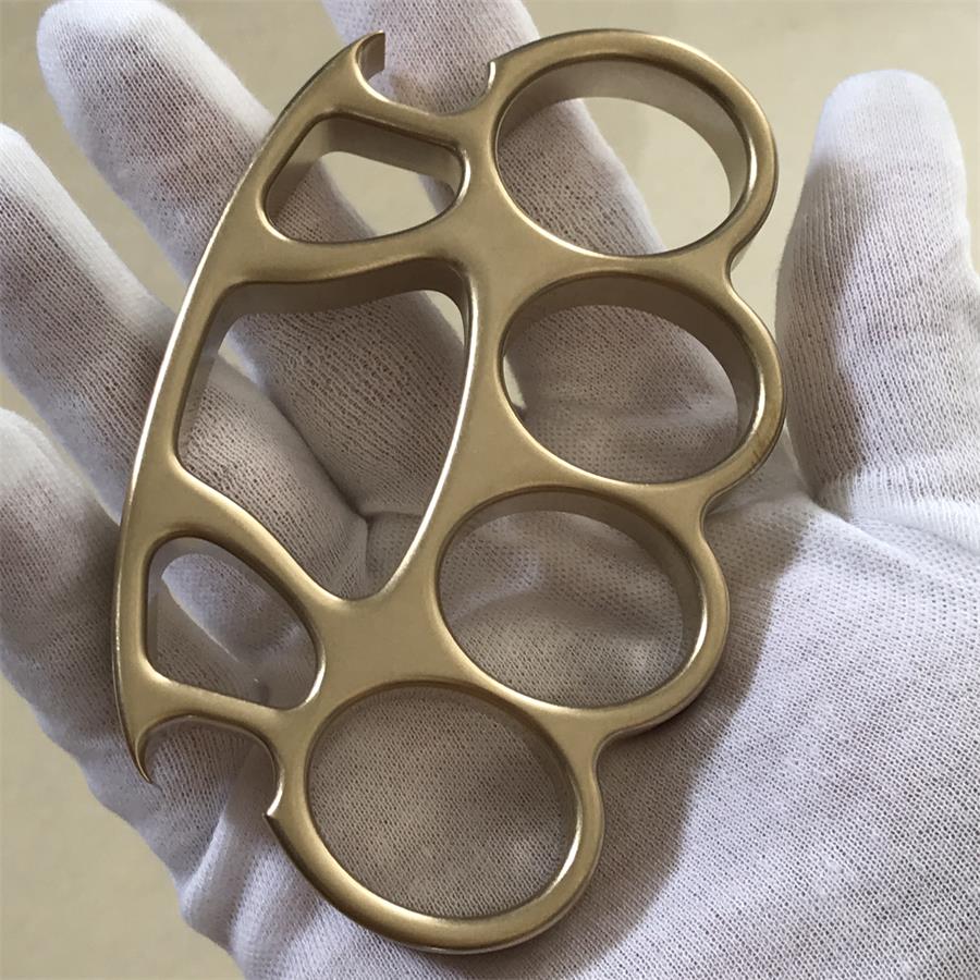 Stonewashed Brass Knuckle Duster Bottle Opener Tool