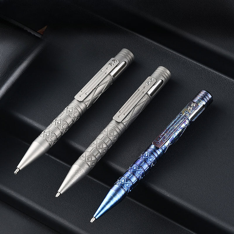 Titanium Tactical Pen Designed for Emergency Window Breaking