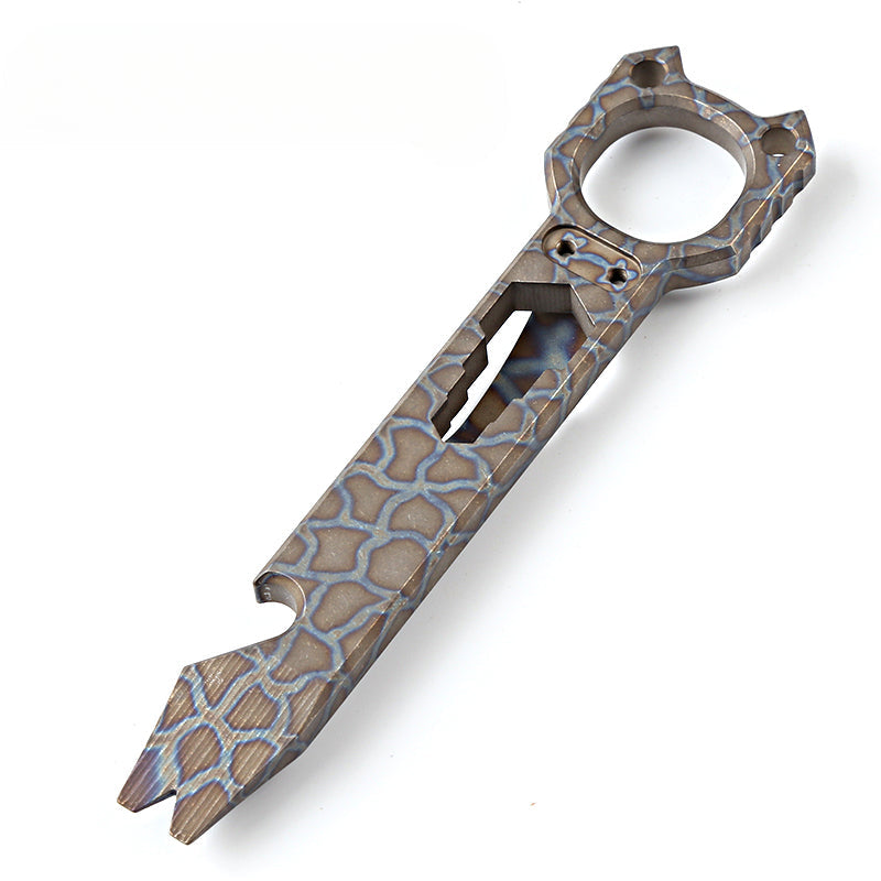 TC4 Knuckle Duster Titanium MultiTool Survival Stick