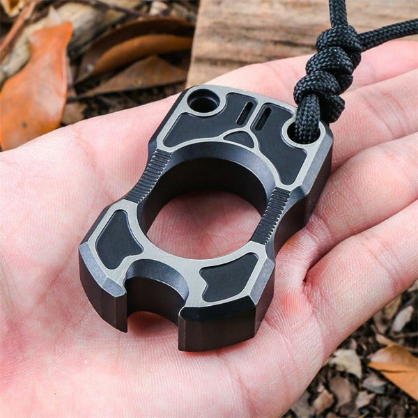 TC4 Titanium One Finger Self-Defense Knuckle Duster for Security