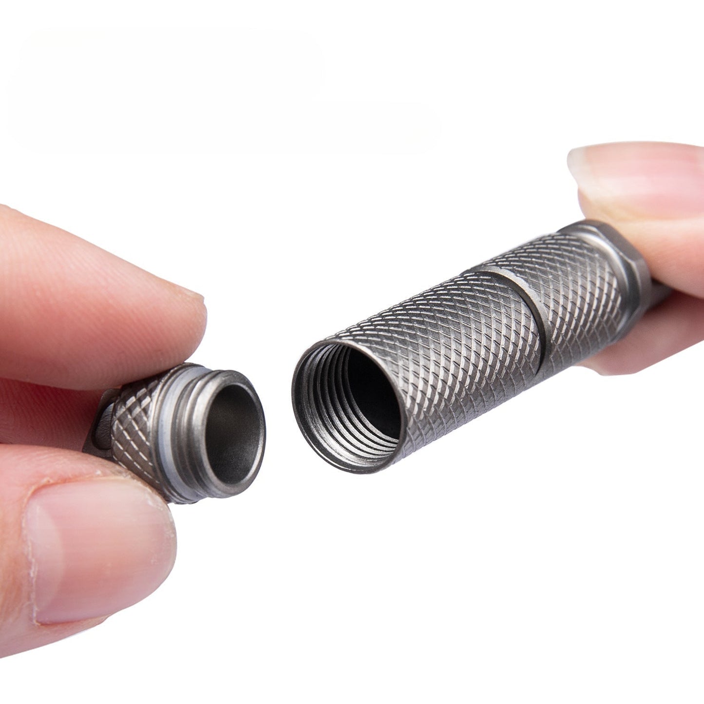 Titanium Instant-Access Utility Capsule for Quick Use