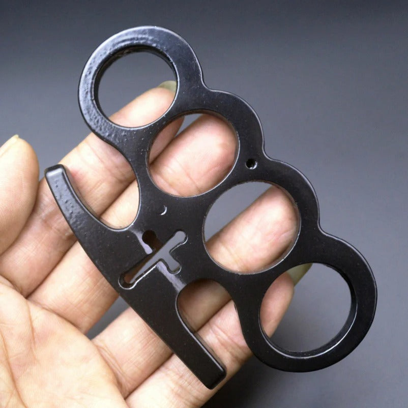 RingGuard Multiuse Brass Knuckles Duster 4 Finger Defense Tool