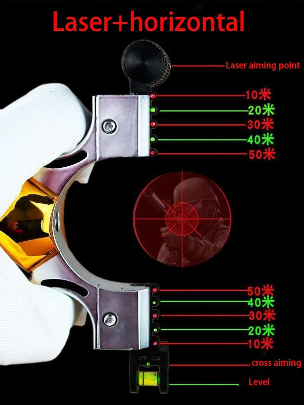 Spring-powered Resin Bow with Laser Sight and Infrared Adjustment
