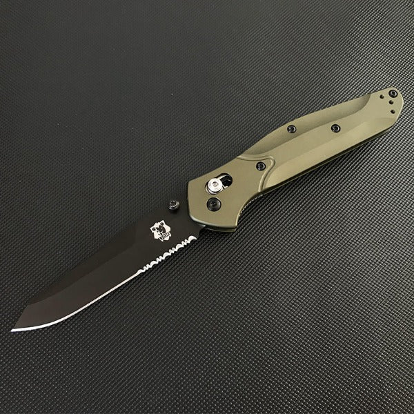 Liome Folding Hunting Knife with Aluminum Grip for Outdoor and EDC Use