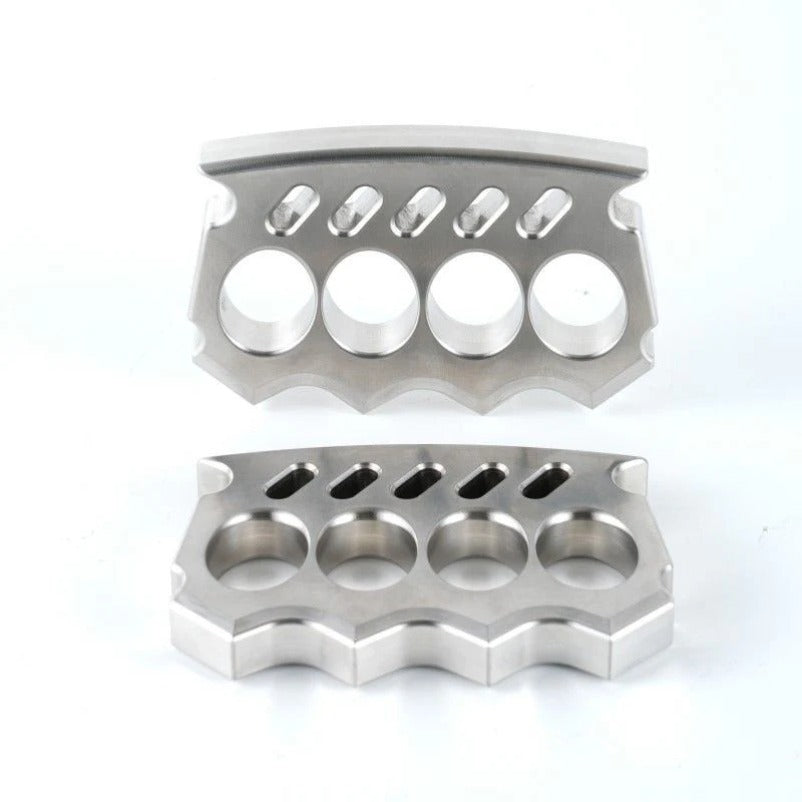 Solid Steel Knuckle Duster Ready Emergency Tool for Self-Defense