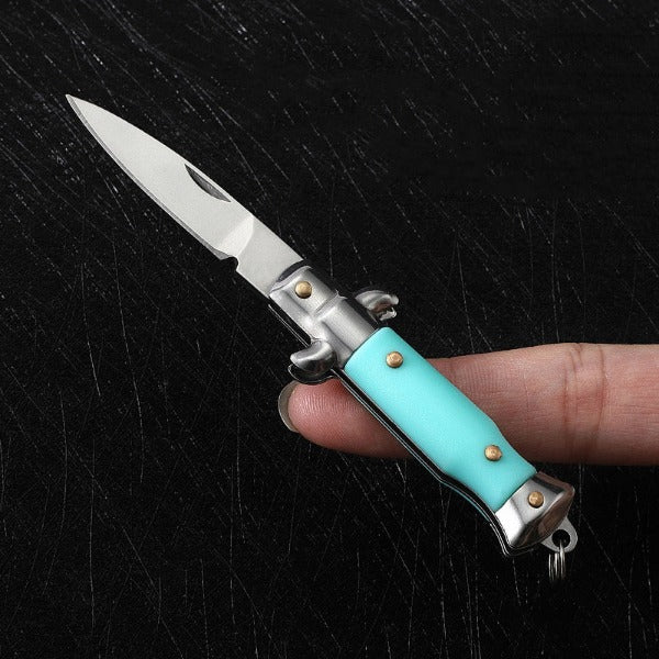 Keychain Folding Knife Mini EDC Tool for Outdoor Defense and Pocket Carry