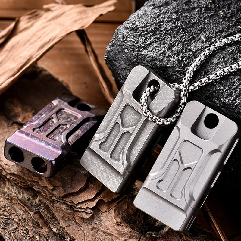 High-Volume Dual Chamber Titanium Whistle for Clear Sound