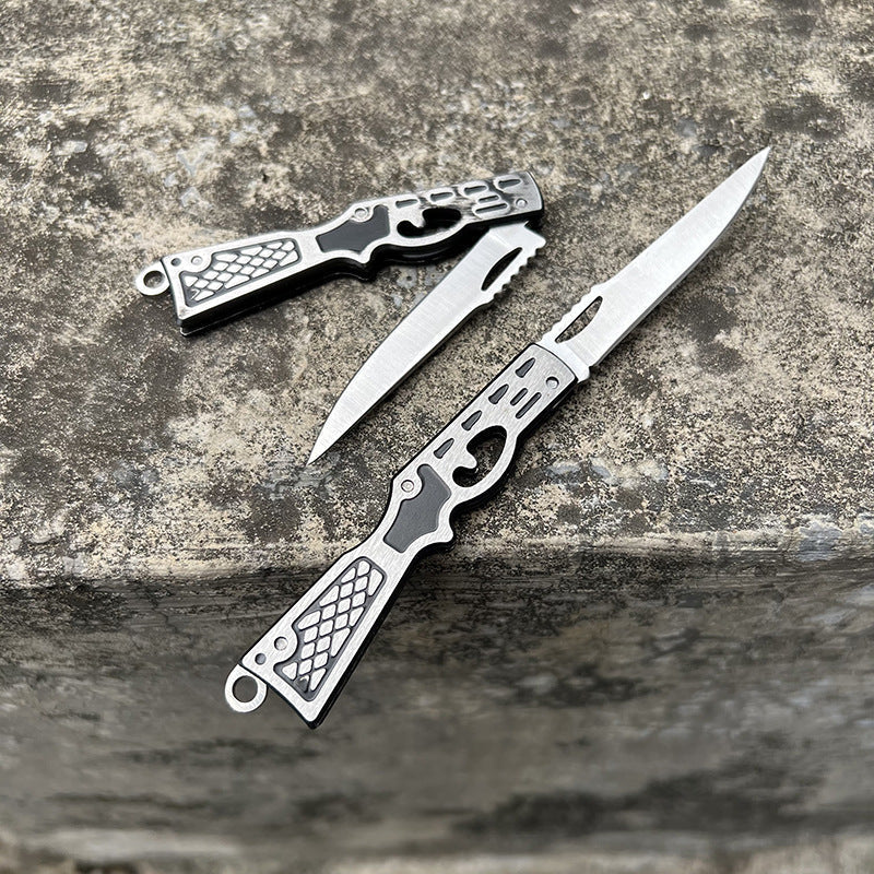 Concealed Blade Mini Folding Knife Keychain Pendant for Stylish Carry