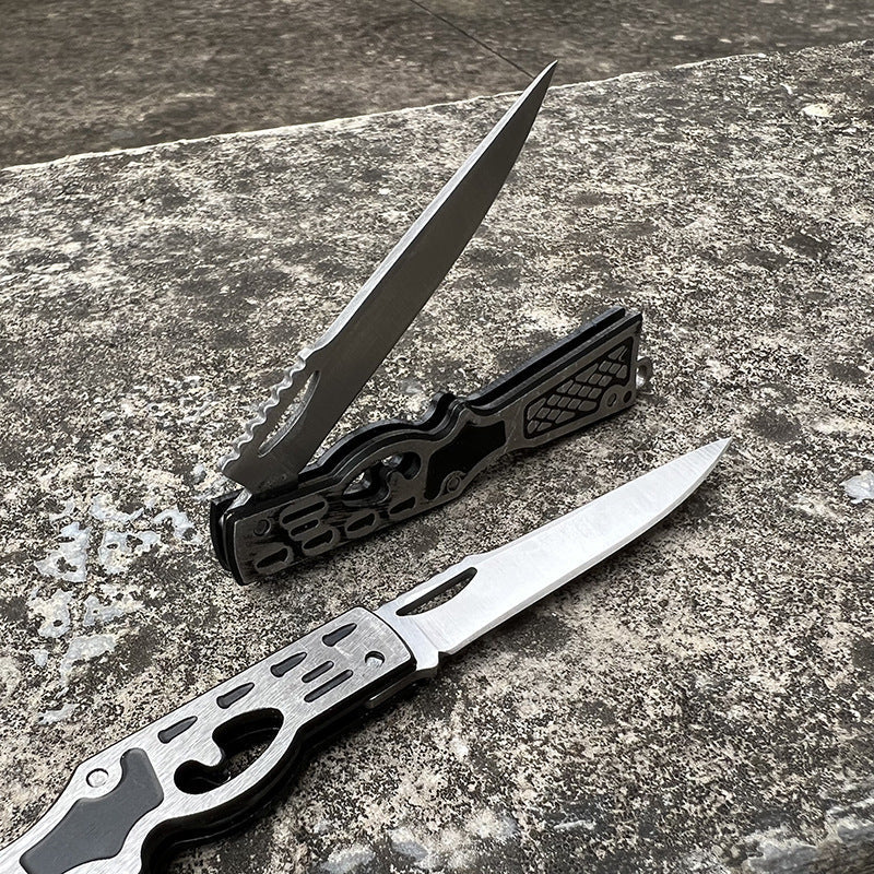 Concealed Blade Mini Folding Knife Keychain Pendant for Stylish Carry
