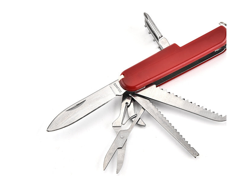 Versatile Folding Knife with Saw Scissors and Bottle Opener Multi-tool