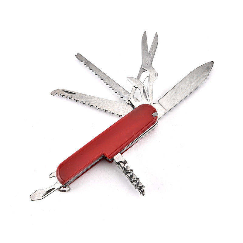 Versatile Folding Knife with Saw Scissors and Bottle Opener Multi-tool