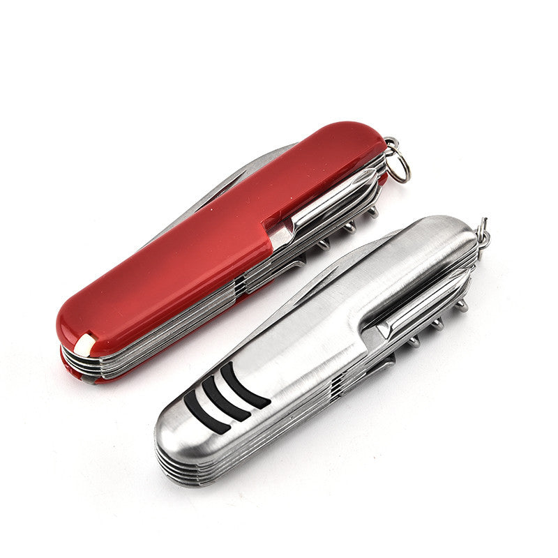 Versatile Folding Knife with Saw Scissors and Bottle Opener Multi-tool