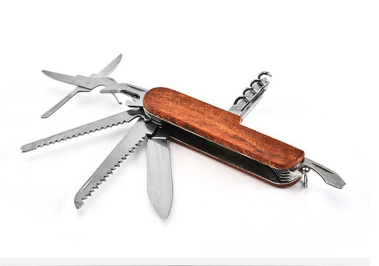 Folding Knife for Outdoor Defense with Built-in Multi-tool Capabilities