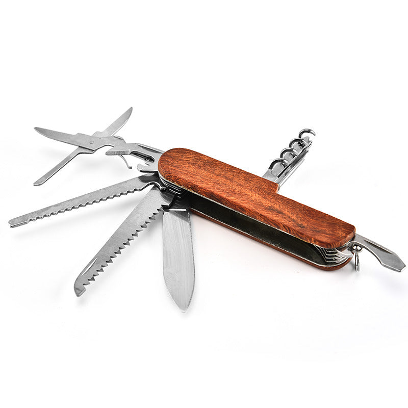 Folding Knife for Outdoor Defense with Built-in Multi-tool Capabilities