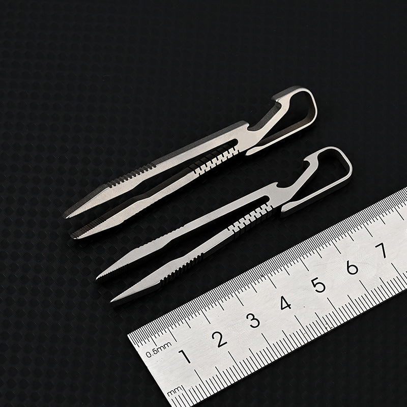 TC4 Titanium Compact Tweezer Keychain for Everyday Carry